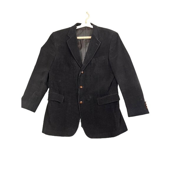 Zagato Signature Collection Blazer Mens 42L Corduroy Sport Coat Jacket Lined - Picture 1 of 16